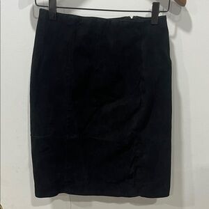 Black Women’s Pencil Skirt — Tailored Sleek Design Genuine Leather. Vintage